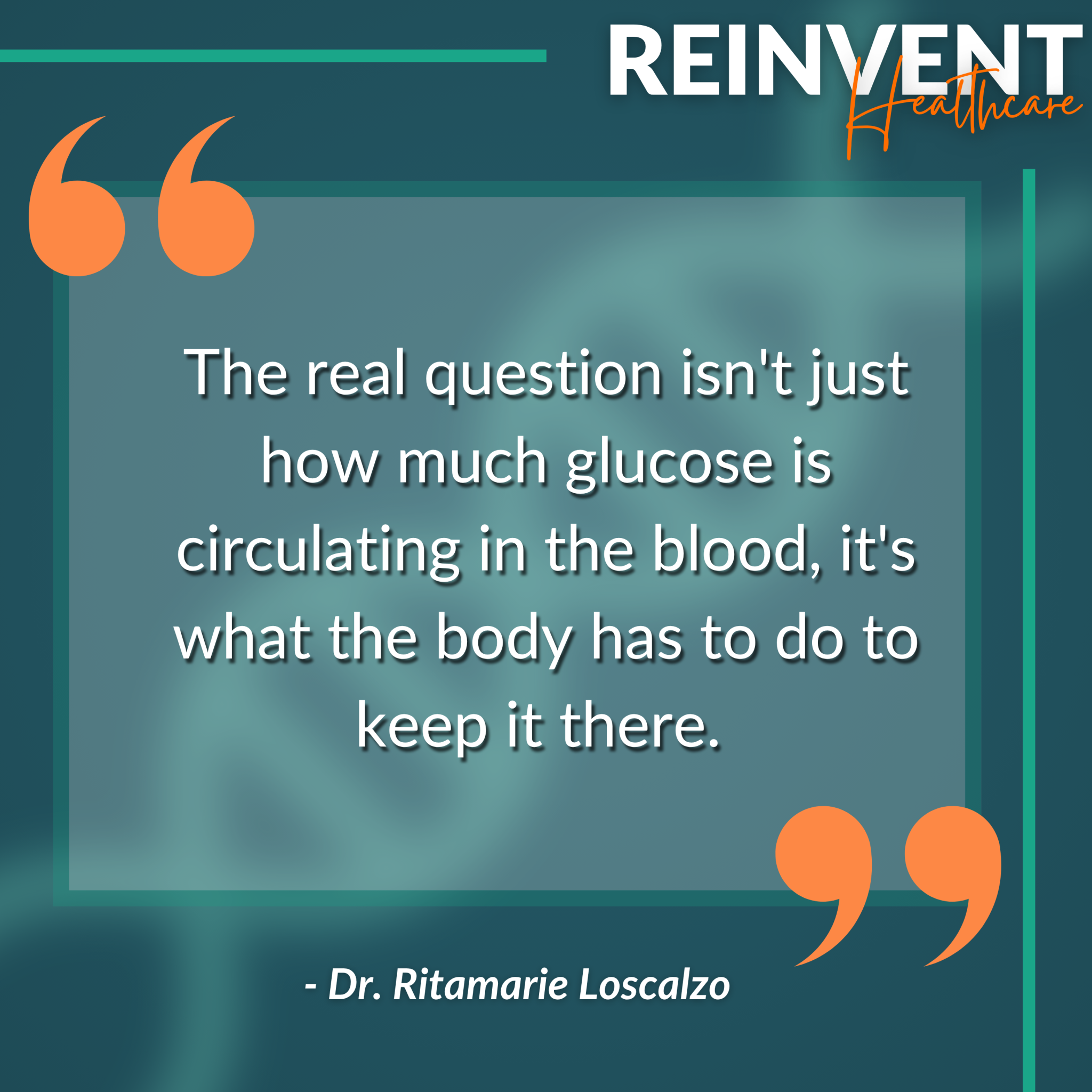 Glucose in the blood